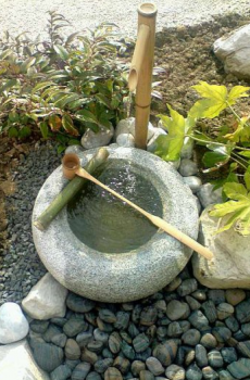 fontaine japonaise bambou